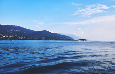 Beautiful view of Lake Ohrid, Macedonia