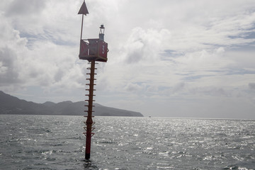 Caribbean sea at Martinique island French Antilles