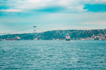 bosphorus bridge city view