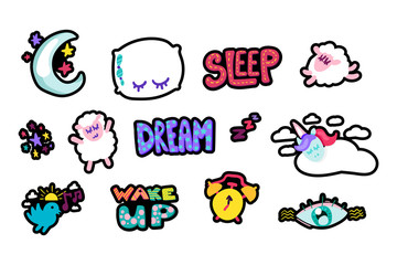 Eye stitched frame illustration