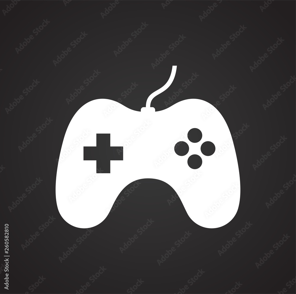 Poster gaming icon on background for graphic and web design. simple vector sign. internet concept symbol fo