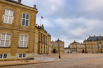 Fototapeta premium Amalienborg palace in Copenhagen Denmark