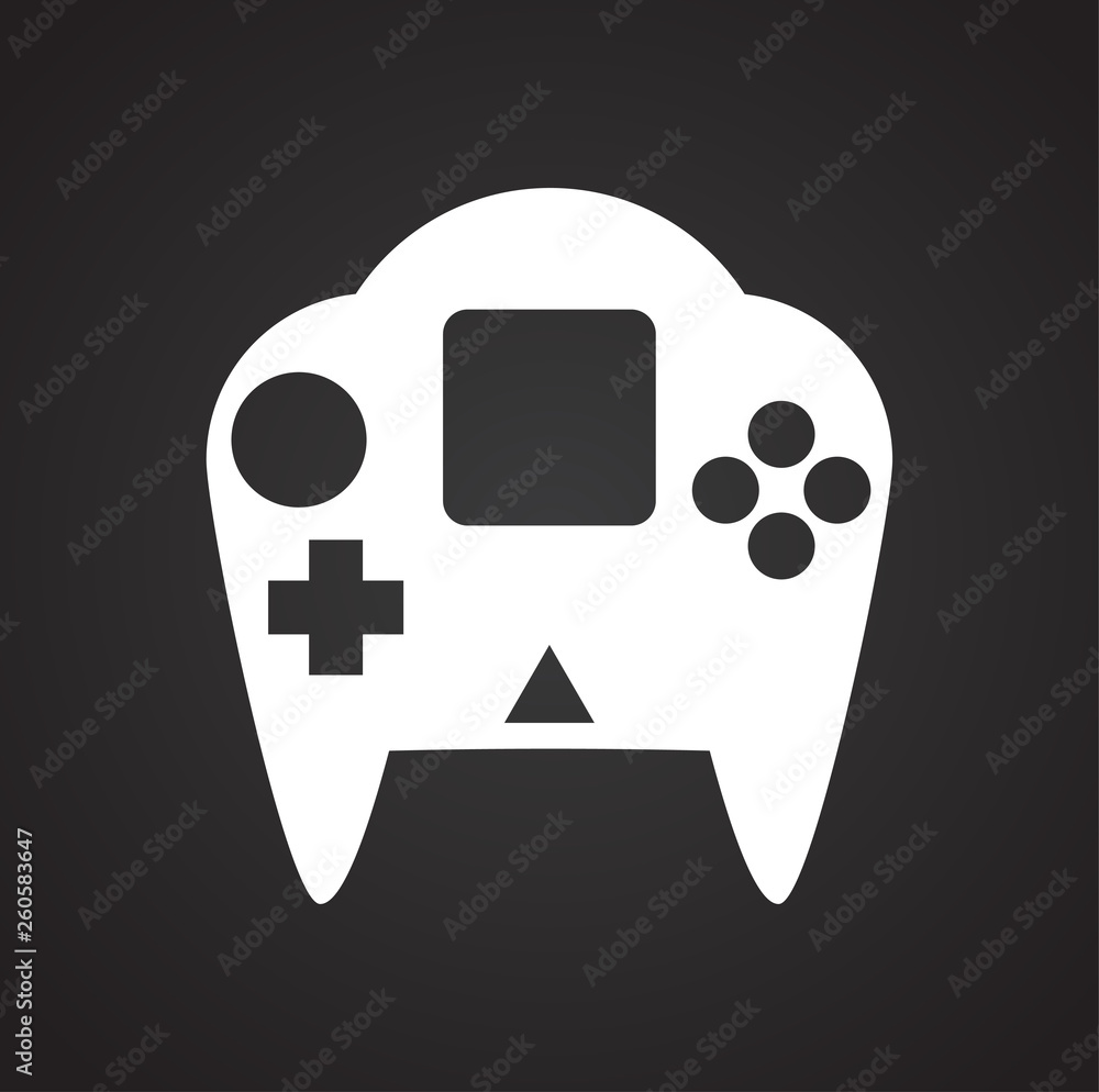 Poster gaming icon on background for graphic and web design. simple vector sign. internet concept symbol fo