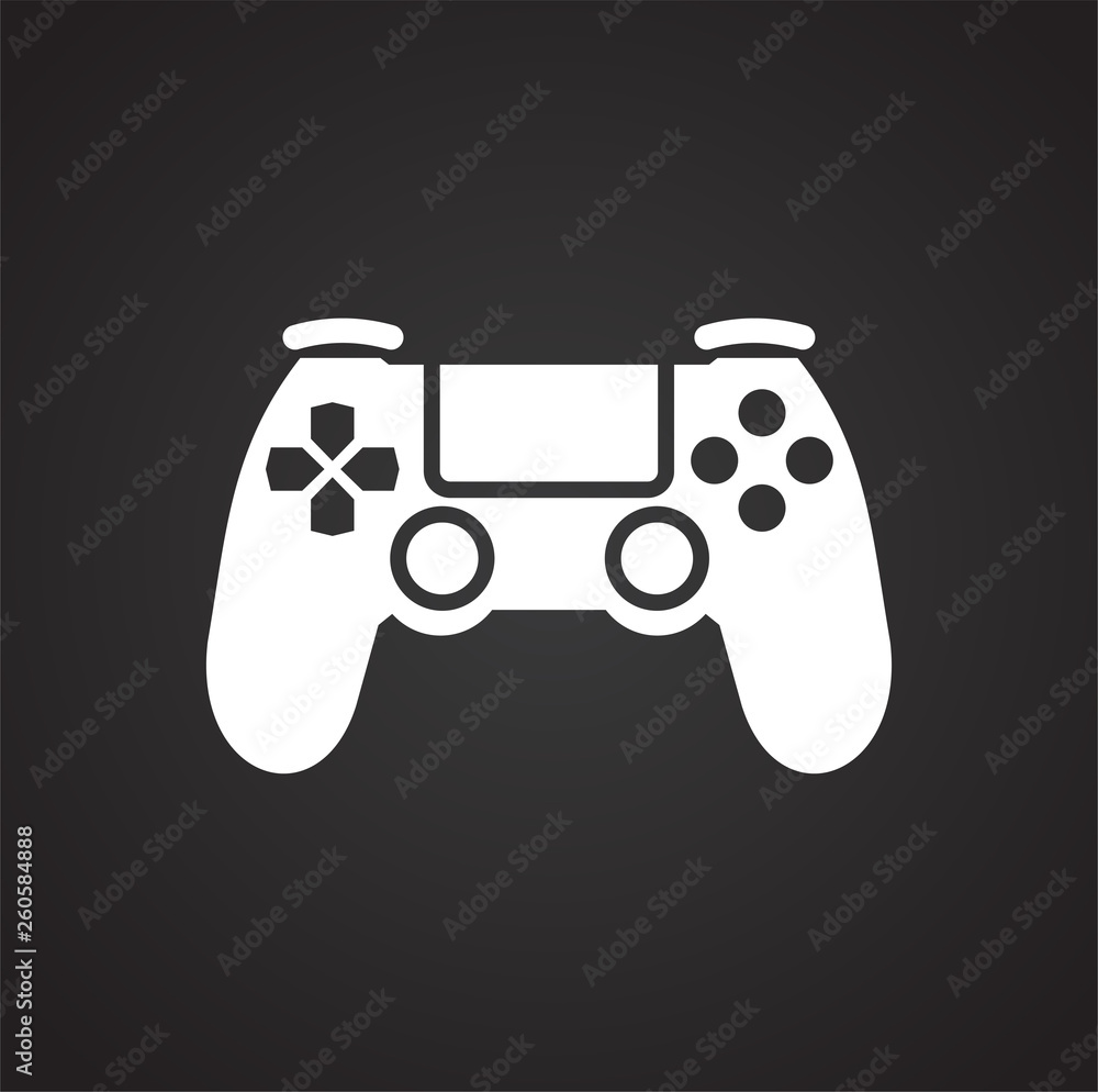 Poster gaming icon on background for graphic and web design. simple vector sign. internet concept symbol fo