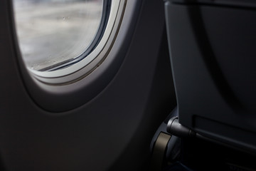 B737-900ER airplane window seat