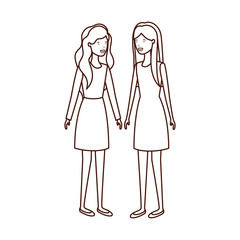 young women avatar character