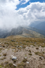 Amazing Panorama from Musala peak, Rila mountain, Bulgaria