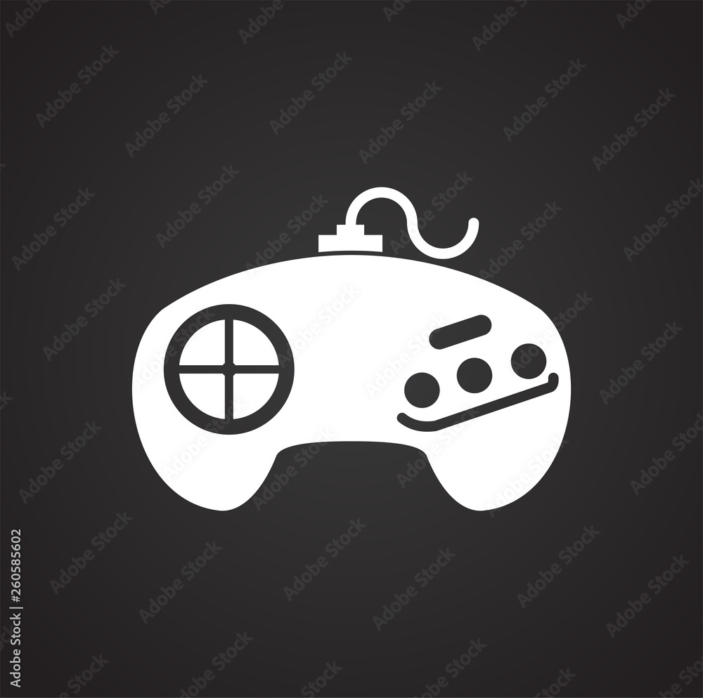 Poster gaming icon on background for graphic and web design. simple vector sign. internet concept symbol fo