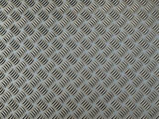 sol en métal gris avec motifs de formes rectangulaires