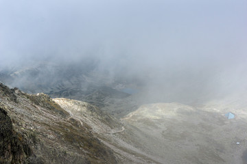 Amazing Panorama from Musala peak, Rila mountain, Bulgaria