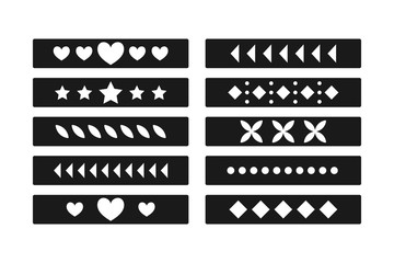 Patterned bracelet template. Template for hand made leather bracelet. Fashion jewelry accessory. Jewelry making.