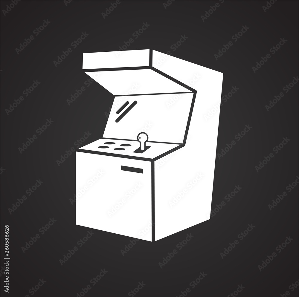 Poster gaming icon on background for graphic and web design. simple vector sign. internet concept symbol fo
