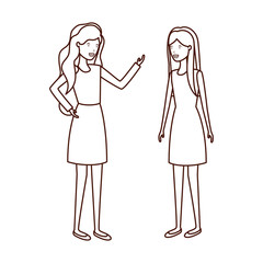 young women avatar character