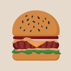 Hamburger fast food