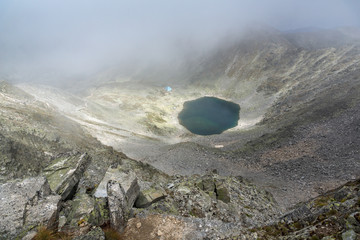 Amazing Panorama from Musala peak, Rila mountain, Bulgaria
