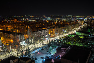 Naklejka premium city at night