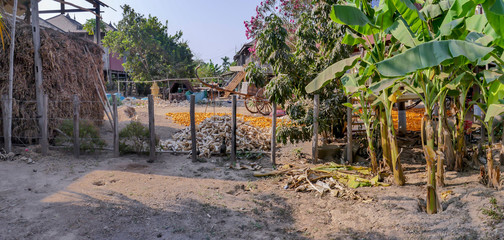 Traditional Cambodian village