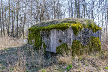 abandoned soviet army fortification World War II near Liepaja, Latvia