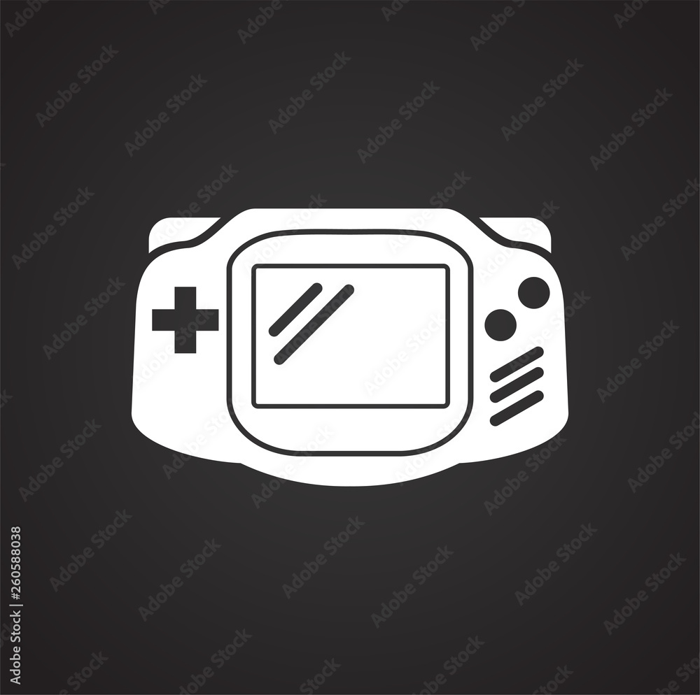 Poster gaming icon on background for graphic and web design. simple vector sign. internet concept symbol fo