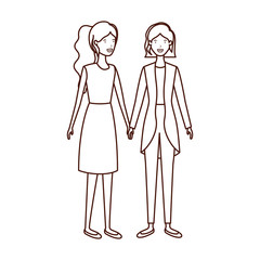 young women avatar character