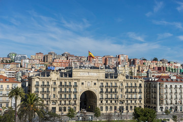 View of the Santander Bay in Spain. Cantabrian Sea north of the Iberian Peninsula