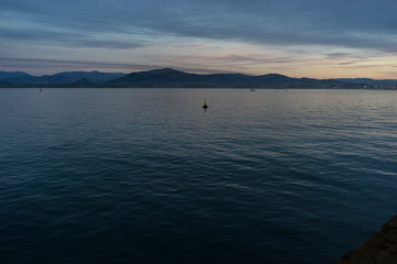 Vacation, View of the Santander Bay in Spain. Cantabrian Sea north of the Iberian Peninsula
