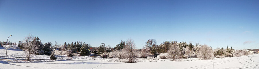 Fototapeta na wymiar Winter in der Uckermark