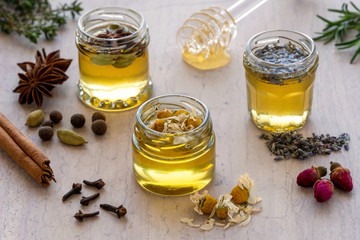 Herb and spice infused honey