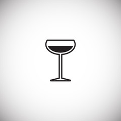 Glasses icon on background for graphic and web design. Simple vector sign. Internet concept symbol for website button or mobile app.