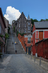 Obraz premium View on the famous Montagne de Beuren stairway in Liege, Belgium