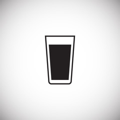 Glasses icon on background for graphic and web design. Simple vector sign. Internet concept symbol for website button or mobile app.