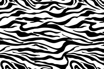Vector illustration of zebra pattern. Simple abstract background © Anna