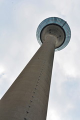 TV tower Rheinturm in Dusseldorf