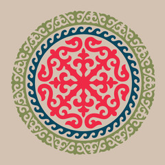 Traditional ornament of Asian nomads
