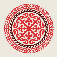 Traditional ornament of Asian nomads