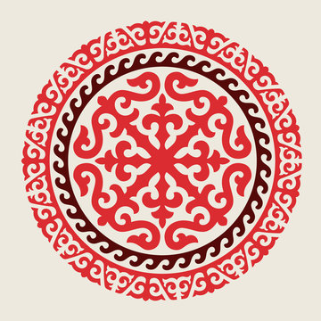 Traditional ornament of Asian nomads