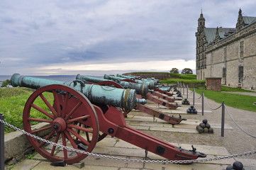 Canons at Kronborg Castle, Denmark