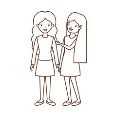 young women avatar character