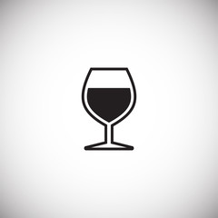 Glasses icon on background for graphic and web design. Simple vector sign. Internet concept symbol for website button or mobile app.