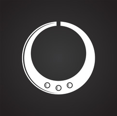 Jewelry icon on background for graphic and web design. Simple vector sign. Internet concept symbol for website button or mobile app.