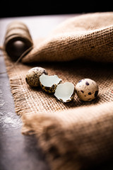 A natural composition of quail eggs, ecological quail eggs