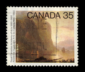 sunrise on the Saguenay, painting by Lucius O'Brien