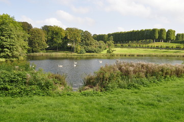 Pond in a park in Denmark
