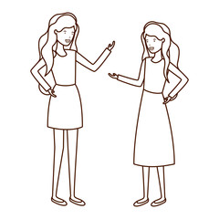 young couple avatar character