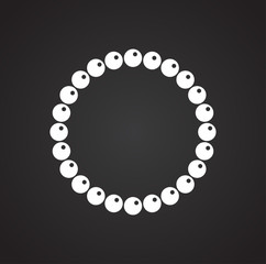 Jewelry icon on background for graphic and web design. Simple vector sign. Internet concept symbol for website button or mobile app.