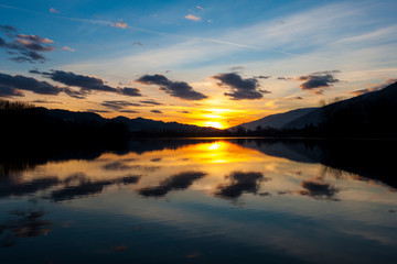Lakes of Revine in Italy