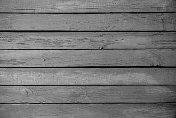 horizontal part of black painted old wooden planks background texture   