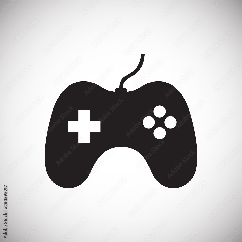 Poster gaming icon on background for graphic and web design. simple vector sign. internet concept symbol fo