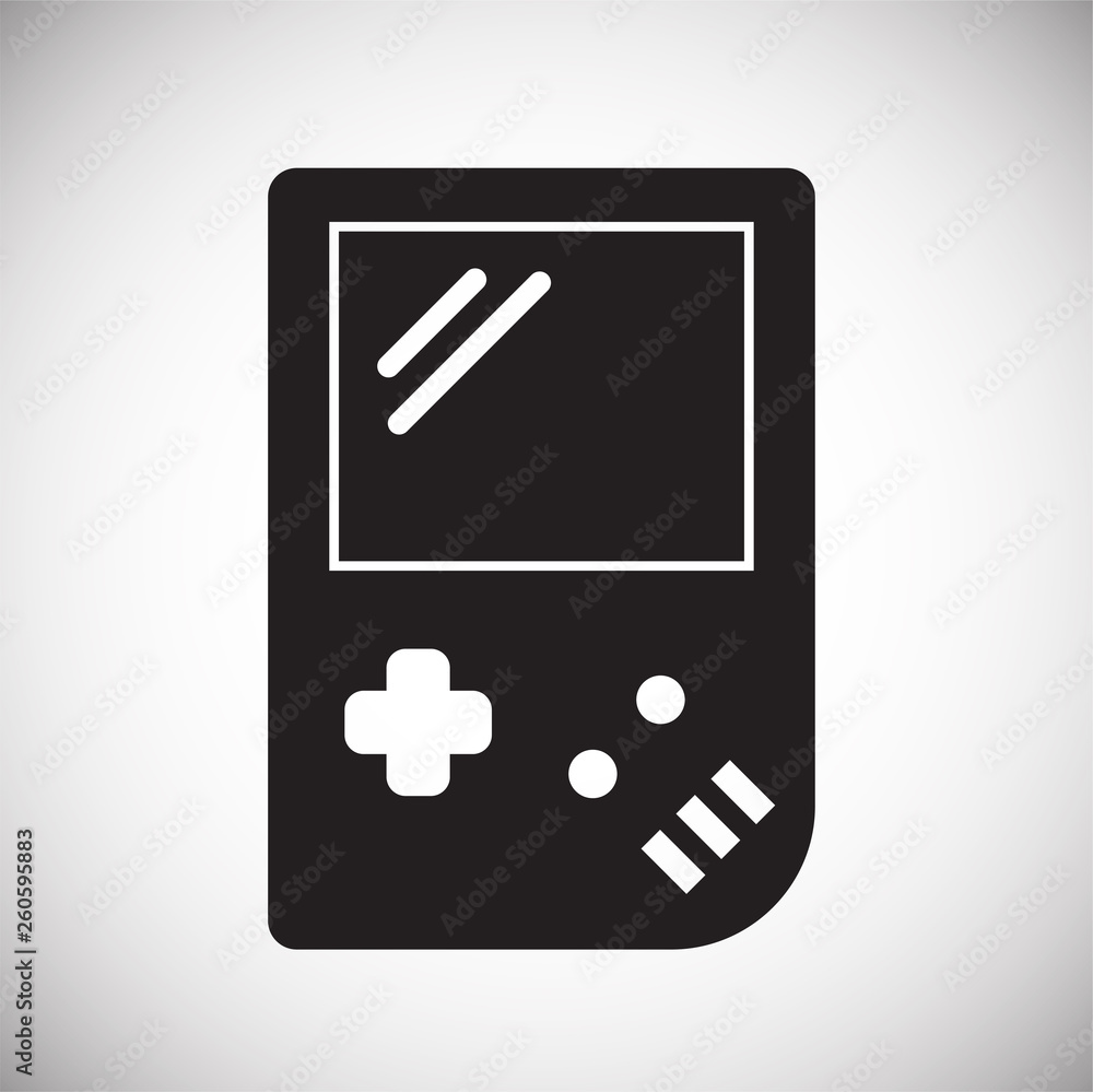 Poster gaming icon on background for graphic and web design. simple vector sign. internet concept symbol fo