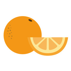 Orange flat illustration